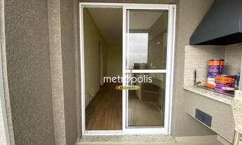 Imagem 4: Apartamento com 2 dormitórios para alugar, 63 m² por R$ 3.525,26/mês - Campestre - Santo A