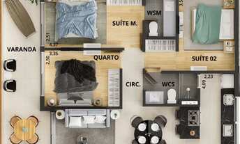 Imagem 5: Vendo a Beira Mar do Intermares, 93,69m² 3 Quartos, 2 Suítes, 2 Vagas RI.0432835