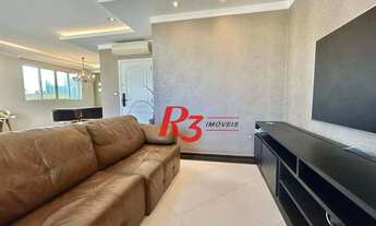 Imagem 6: Apartamento com 3 dormitórios para alugar, 138 m² por R$ 16.000,00/mês - Gonzaga - Santos