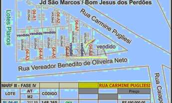 Imagem 2: Terreno à venda, Jardim Marcos, Bom Jesus dos Perdões, SP - OPORTUNIDADE - ULTIMAS 3 UNIDA