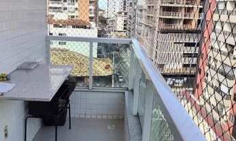 Imagem 3: Apartamento de frente com varanda, 02 quartos, cozinha americana, 01 vaga, elevador, porce