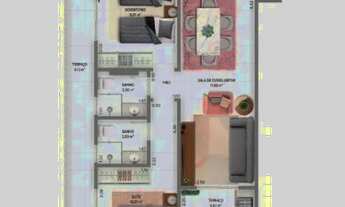 Imagem 5: Lançamento na Mirim - 2 dorms 2 vagas Entrada de R$ 75 mil e Parcelas de R$ 2.346,00 !!