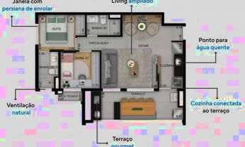 Imagem 5: Apartamento à venda em Sp, 2 dormitórios 48 mts, a partir 409 mil, metrô Guilhermina