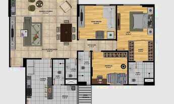 Imagem 6: Vendo apartamento no condomínio no magnifique 3/4 e uma suíte