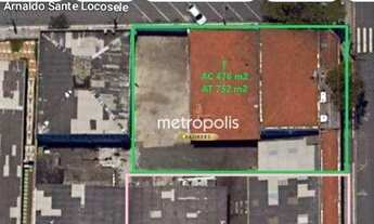 Imagem 2: Galpão para alugar, 476 m² por R$ 16.396,00/mês - Cerâmica - São Caetano do Sul/SP