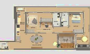 Imagem 2: Lançamento no Canto do Forte com 02 suítes, confira na imobiliária em Praia Grande