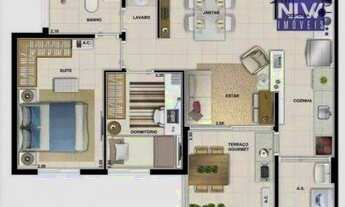 Imagem 2: Apartamento com 2 dormitórios à venda, 58 m² por R$ 493.000,00 - Vila Andrade - São Paulo