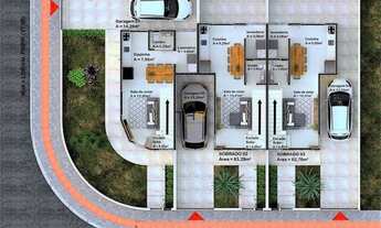 Imagem 5: Lindos Sobrados a venda com 2 suítes sendo 1 com sacada no Bairro Bela Vista em Palhoça/SC