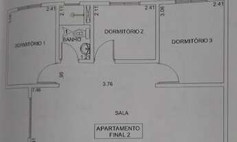 Imagem: Apartamento para venda tem 70 metros quadrados