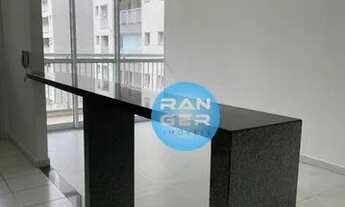 Imagem 3: Apartamento com 1 dormitório para alugar, 50 m² por R$ 2.400/mês - Vila Matias - Santos/SP