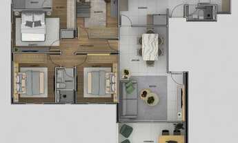 Imagem: Apartamento à venda, 4 quartos, 1 suíte