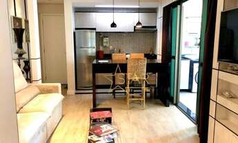 Imagem 2: Apartamento com 1 dormitório para alugar, 60 m² por R$ 6.402,00/mês - Brooklin - São Paulo