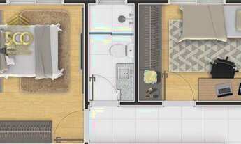 Imagem 6: Casa com 3 dormitórios à venda, 86 m² por R$ 595.000,00 - Vale Verde - Palhoça/SC