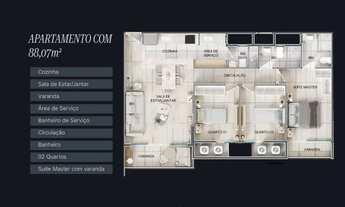 Imagem 3: Lançamento na Avenida dos Holandes, Apartamentos de 87m² e 103m², até 3 suítes, Delman, La