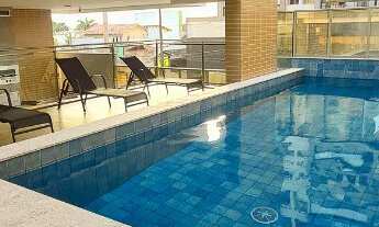 Imagem 6: Na quadra do mar, prédio novo e imponente, 2 quartos, sol da manhã