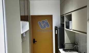 Imagem: Smart Pituba quarto e sala com varanda com