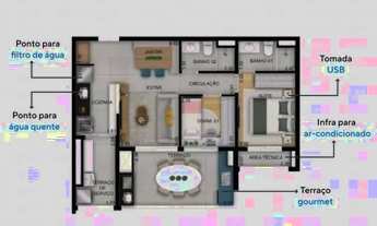 Imagem 4: Apartamento à venda em Sp, 2 dormitórios 48 mts, a partir 409 mil, metrô Guilhermina