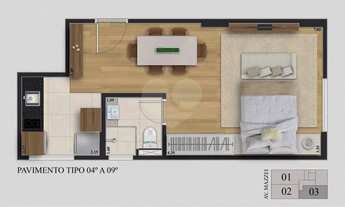 Imagem 3: Apartamento com 1 quartos à venda em Vila Mazzei - SP