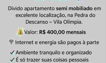 Imagem: Divido apartamento semi-mobiliado