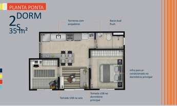 Imagem 2: Apartamento para venda com 35 metros quadrados com 2 quartos em Vila Sônia - São Paulo - S
