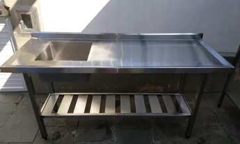 Imagem 2: Bancada de inox coifas estantes inox (FÁBRICA PRONTA ENTREGA E SOB MEDIDA