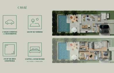 Imagem 2: Casa de condomínio em Rua Nicolau José Gravina - Cascatinha - Curitiba/PR