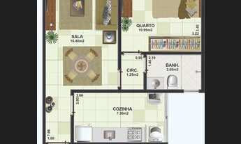 Imagem 6: Lançamento 56 m² com 1 quarto em Cabo Frio - RJ