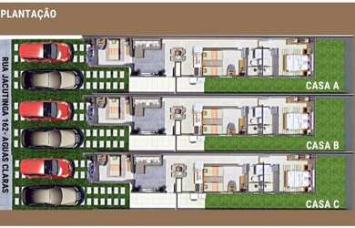 Imagem 3: Casa no Águas Claras - 3 quartos sendo 1 suíte - 2 vagas - 73,15m² - próximo a Av das Torr