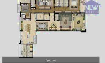 Imagem 4: Apartamento com 3 dormitórios à venda, 211 m² por R$ 4.115.967,03 - Cidade Jardim - São Pa