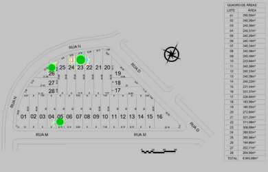 Imagem 5: Bairro Reserva Real. Lotes de diversos tamanhos e valores