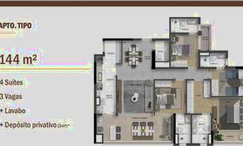 Imagem 7: Apartamento de Luxo na Vila São Francisco - 4 suites - 3 vagas