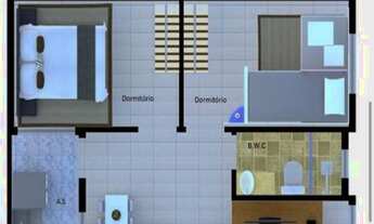 Imagem: Apartamento com 2 dormitórios na Cidade