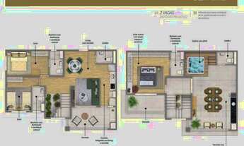 Imagem 5: Cobertura com 3 dormitórios à venda, 154 m² por R$ 1.311.380,00 - Granja Viana - Cotia/SP
