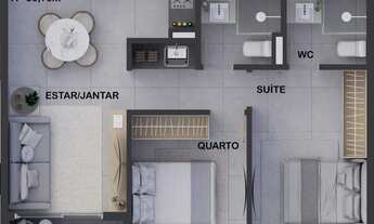 Imagem 6: Apartamento à venda, 2 quartos, 1 suíte, 1 vaga, Intermares - João Pessoa/PB