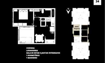 Imagem 4: Apartamento 1 dormitório próximo à UFSM em Camobi