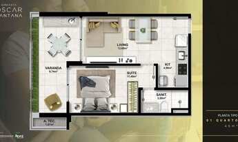Imagem 6: Cineasta Oscar Santana, 1 E 2 Quartos, Muito Bem Distribuído Entre 46M² E 66M² E 1 Vaga Na