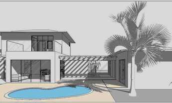 Imagem 3: Casa com 4 suítes, piscina e jardim dentro de condominio