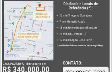 Imagem 4: Casa no Águas Claras - 3 quartos sendo 1 suíte - 2 vagas - 73,15m² - próximo a Av das Torr