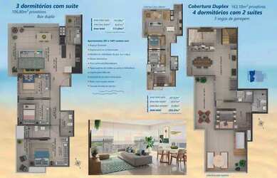 Imagem 4: Apartamento para Venda - 106m², 3 dormitórios, sendo 1 suites, 1 vaga - Centro