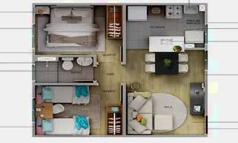 Imagem 7: Apartamento para venda tem 45 metros quadrados com 2 quartos em Siqueira - Fortaleza - CE