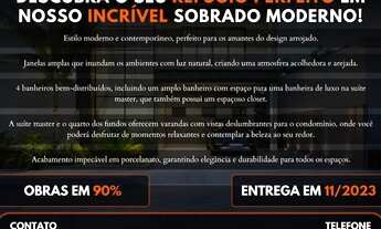 Imagem 3: Casa Sobrado Moderno 4 Quartos Alto Padrão Condomínio Mansões Paris