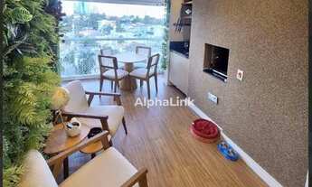 Imagem 2: Apartamento com 2 dormitórios para alugar, 79 m² por R$ 9.340,97/mês - Alphaville - Baruer