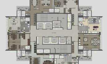 Imagem 6: Sala para locação no Edifício Quartier, 119 m² por R$ 11.115,00/mês - Palhano 1 - Londrina