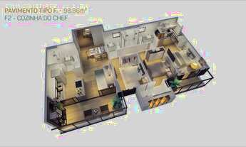 Imagem 5: Apartamento para venda possui 65 metros quadrados com 2 quartos em Aldeota - Fortaleza - C