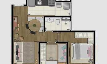 Imagem 2: Apartamento de 43 metros quadrados no bairro Santo Amaro com 2 quartos!!!