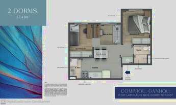 Imagem 2: Apartamento para venda tem 35 metros quadrados com 2 quartos em Jaguaré - São Paulo - SP