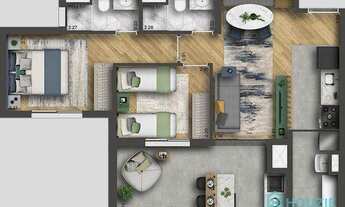 Imagem 14: Apartamento com 3 dormitórios à venda, 69 m² por R$ 740.000,00 - Vila Firmiano Pinto - São