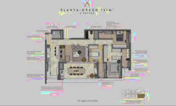 Imagem 4: Apartamento na Vila Mariana de 131 M² com 3 suítes e lavabo