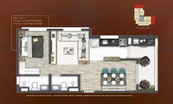 Imagem 3: Apto. com 47 á Venda em Parque Mandaqui - São Paulo - SP