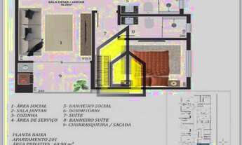 Imagem 6: R@*+Apartamento para venda Garden com 2 dormitórios, sendo suite, ESCRITURA PUBLICA